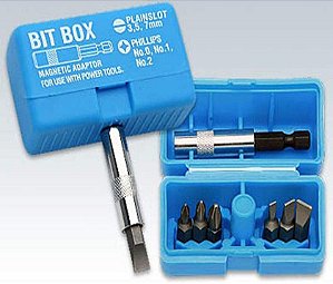 Jogo De Bits Ponteiras Parafusadeira 7 Peças Philips/Fenda