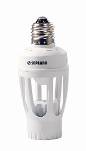 Sensor De Presença Soprano Bocal E27 Bivolt