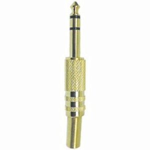 Plug P10 Profissional Stéreo Metal Gold Kit