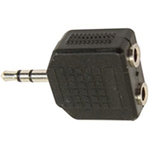 Plug Adaptador Duplicador 2 P2 Stéreo F  P/  P2 Stéreo M