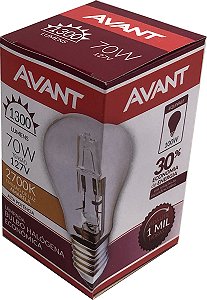 Lâmpada Halogena Avant  70wx127v  Bulbo E-27
