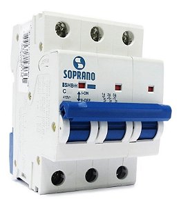 Disjuntor Tripolar Soprano Mini Iec Norma Cemig 40-50-63a