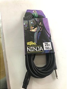 Cabo Microfone Santo Angelo Ninja 7,62m Preto