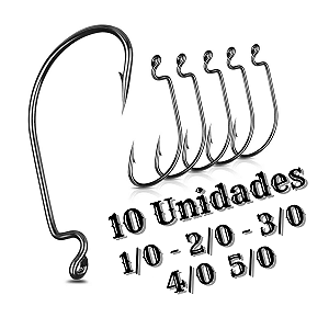 Anzol Offset EGW Anti Enrosco - 10 unidades.