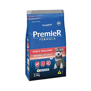 Ração Premier Fórmula para Cães Filhotes de Raças Pequenas Sabor Frango 2,5kg