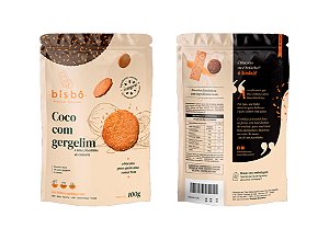 Biscoito sabor Coco com Gergelim - Pacote 130g