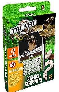 Brinquedo Super Trunfo Cobras e Serpentes Grow