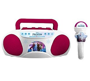 Karaoke Musical Boombox Infantil Frozen Disney - Candide