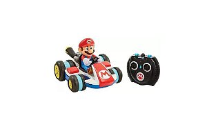 Carro de Controle Remoto Mario Kart Super Mario com 7 Funçõe