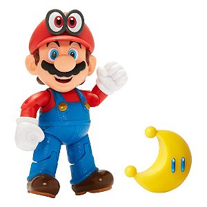 Bonecos Super Mario Nintendo 4 polegadas 10 cm Articulados