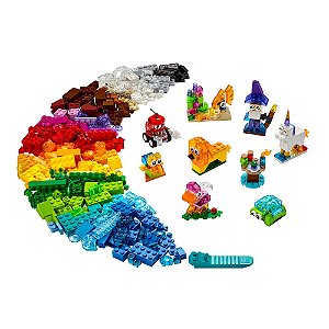 Blocos De Montar Lego Classic Transparentes Criativos 11013