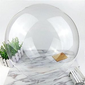 Balão Bubble Transparente para Arranjos (Abertura com 8,5cm)