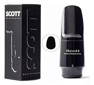 Boquilha Sax Soprano Scott Qualidade Barkley + Adesivo Protetor
