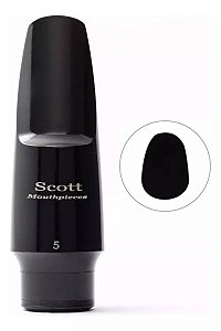 Boquilha Sax Alto Scott 5 Qualidade Barkley + Adesivo Protetor