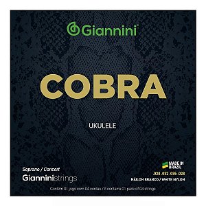 Encordoamento Giannini Cobra p/ Ukulele - Soprano / Concert