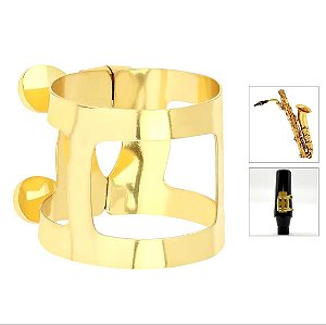 Abraçadeira Barítono Tradicional de Metal Dourada