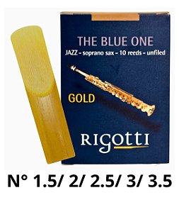 Palheta Rigotti Sax Soprano Jazz Gold
