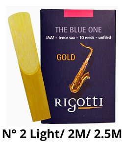 Palheta Rigotti Sax Tenor Jazz Gold