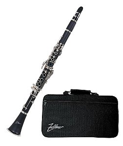 Clarinete Zellmer ZCL-600N Sib 17 Chaves com Case Luxo