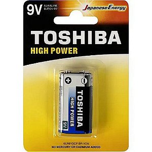 Bateria Alcalina 9V 6LR61CP Toshiba