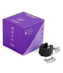 Abraçadeira Bambú para Sax Soprano Modelo: Nova Cor: Preta