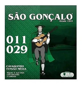 Encordoamento São Gonçalo Cavaco + Palheta Corda Extra