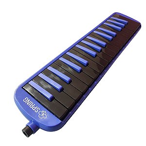 Escaleta Spring 32 Teclas Bicolor Azul e Preta com Bag