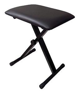 Banco Banqueta X para Teclado Piano Almofadado Desmontável BT200 Zellmer