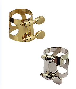 Abraçadeira Sax Tenor em Metal Dourada e Niquelada