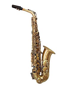 Sax Alto Verniz Escovado semi envelhecido Mib VEDO Novo