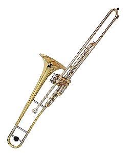 Trombone de Pistos Schieffer SDSL-5658 Sib (Bb) com Case Super Luxo