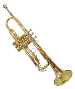 Trompete Sib Yamaha YTR-235 Dourado Laqueado Usado