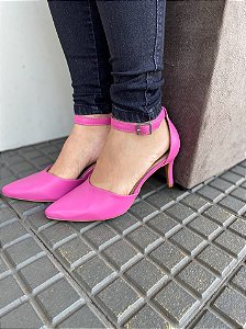 Sapato Feminino Bico Fino Numeração Especial  20370315 Pink