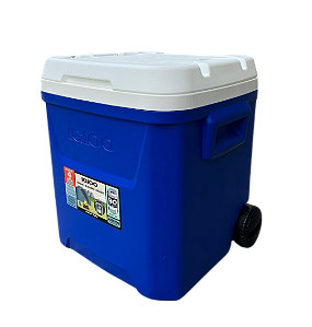 Caixa Térmica Cooler 56 L Profile Roller 60qt Com Rodas Igloo cor azul