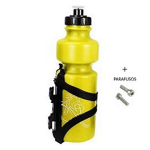 Kit Suporte De Caramanhola Bicicleta + Garrafa 750ml Bike + Parafusos