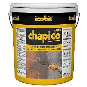 CHAPICO PLUS -18Kg -  Aditivo adesivo para chapisco - Aditivo cola bianco