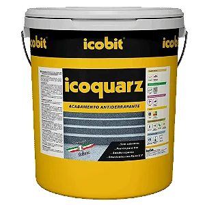 ICOQUARZ Revestimento Anti-Derrapante Icobit - Cinza - 22 kg