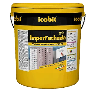 IMPERFACHADA PRO Branco - Tinta emborrachada - 20kg -  Icobit Impermeabilizante