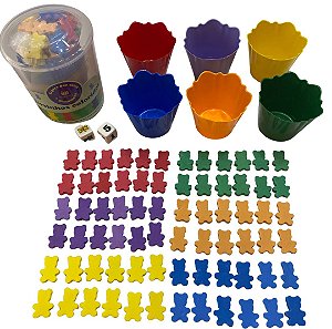 Jogo dos Ursinhos Coloridos - Materiais para Brincar