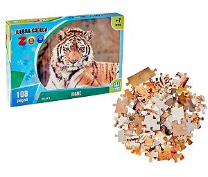 Quebra Cabeça Zoo Tigre - Nig Brinquedos