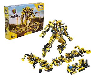 Cubic City Construção 12 em 1 - Multikids