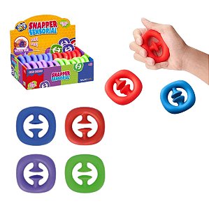Brinquedo de Apertar Snapper Sensorial Anti Estresse Cor Aleatória - MultiKids