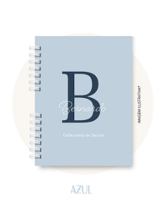 Caderneta de Vacinação Minimalista Menino - Com Nome