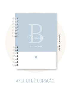 Livro do Bebê Minimalista Menino - Com Nome