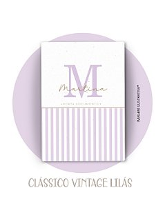 Porta Documentos Minimalista Menina - Com Nome