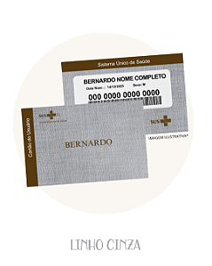 Cartão do SUS Minimalista Menino Personalizado - Com Nome