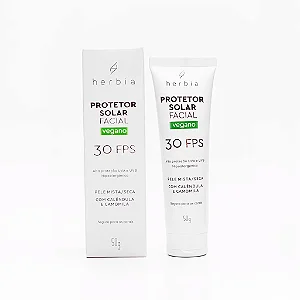 Protetor Solar Físico pele mista/seca FPS 30 - Herbia 50g