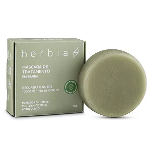 Máscara Capilar de Tratamento em barra - Herbia 50g