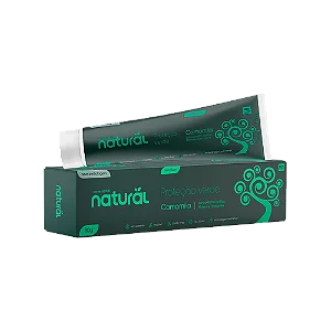 Creme Dental Natural com Extratos de Camomila, Melissa e Uva - Orgânico Natural 80g