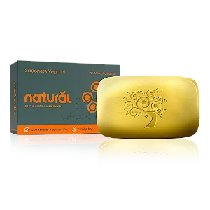 Sabonete em Barra Natural com Extrato de Cúrcuma - Organico Natural 80g